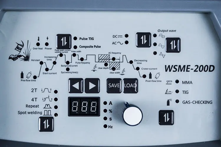 KENDE MCU Control Digital Industrial Using WSME Aluminium Welding Pulse TIG AC DC 200