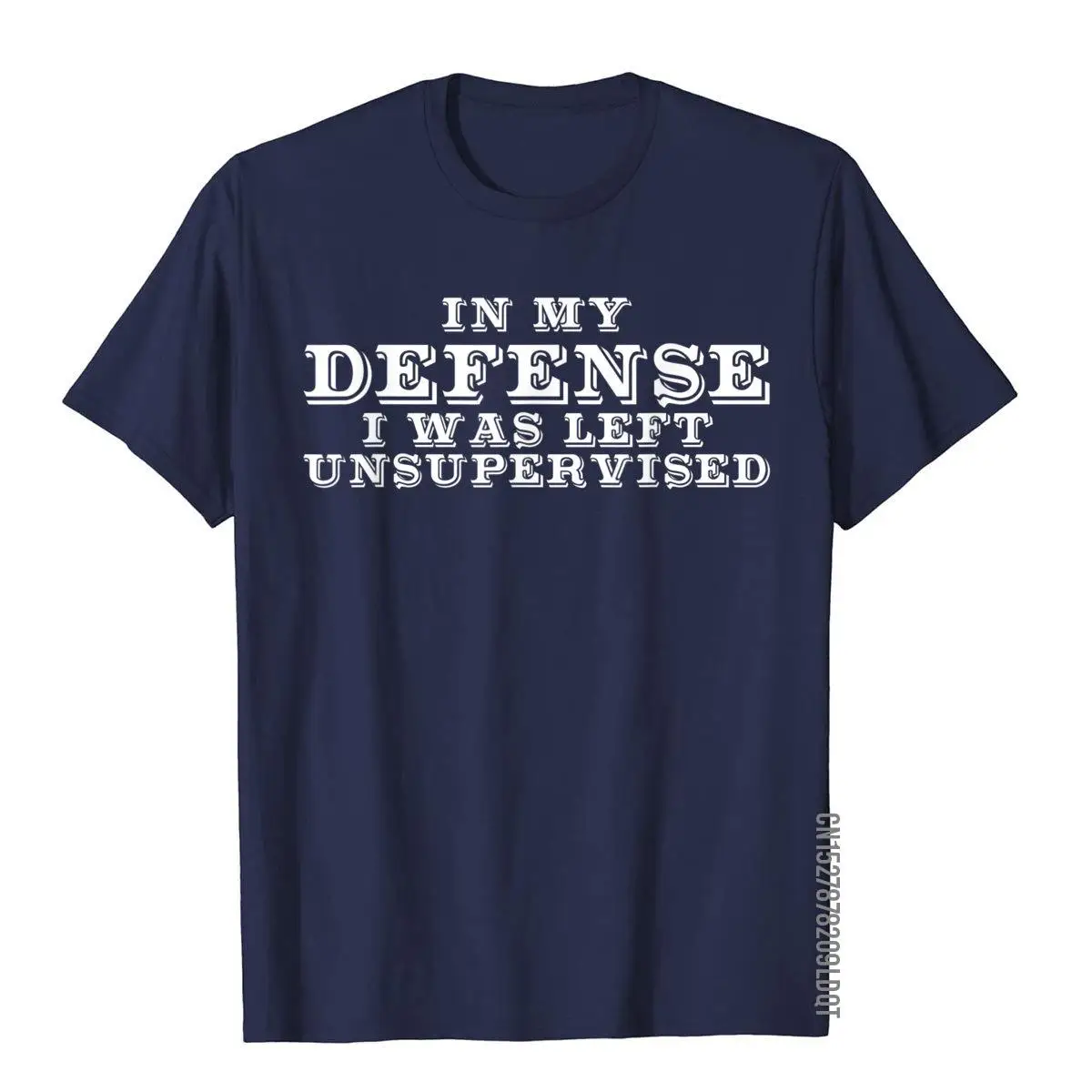 In my defense i was left unsupervised T-shirt__B5616navy