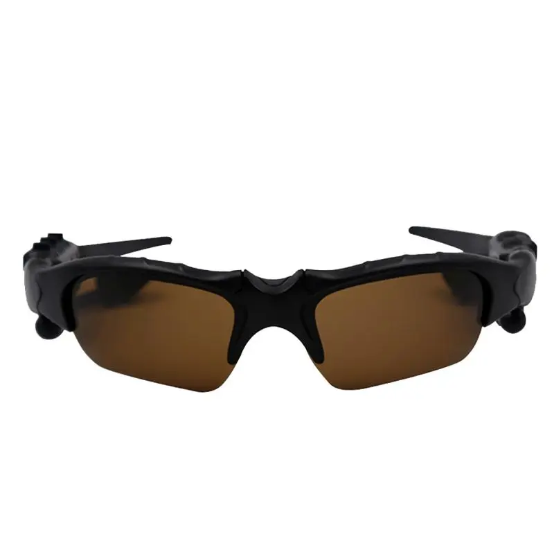 Портативные умные солнцезащитные очки, гарнитура для спорта на открытом воздухе, свободные руки, музыка, Bluetooth 4,0, наушники, очки с Micphone 6 - Цвет: Dark brown lenses