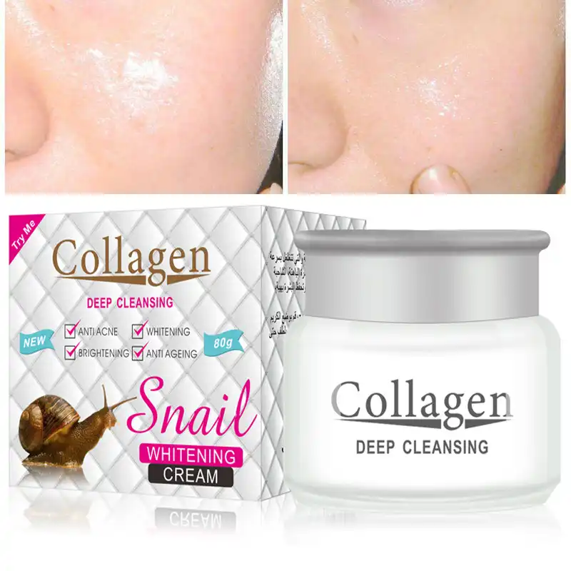 Powerful Multi Effect Snail Essence Cream Collagen Eliminates Wrinkles Remove Acne Scar Whitening Anti Aging Face Care Day Cream Aliexpress