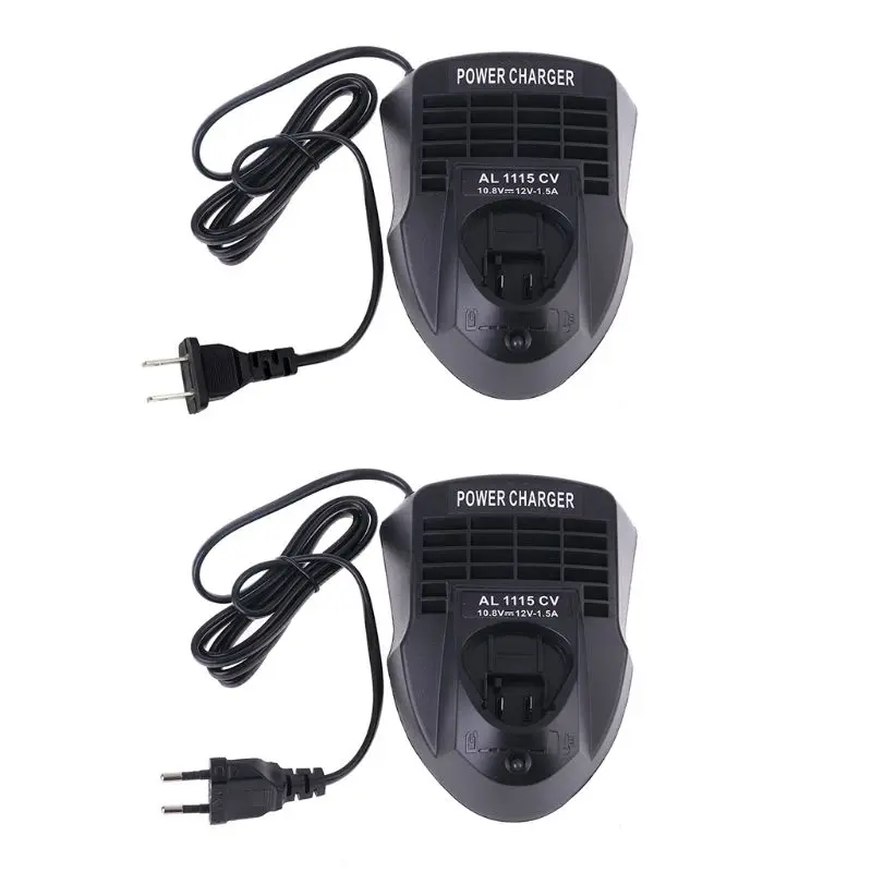 Battery Charger Battery Charger Adapter US/UK Plug AL1115CV Replacement Battery Charger for Bosch 10.8V-12V Lithium Ion Charger BC330 for Bosch Battery BAT411