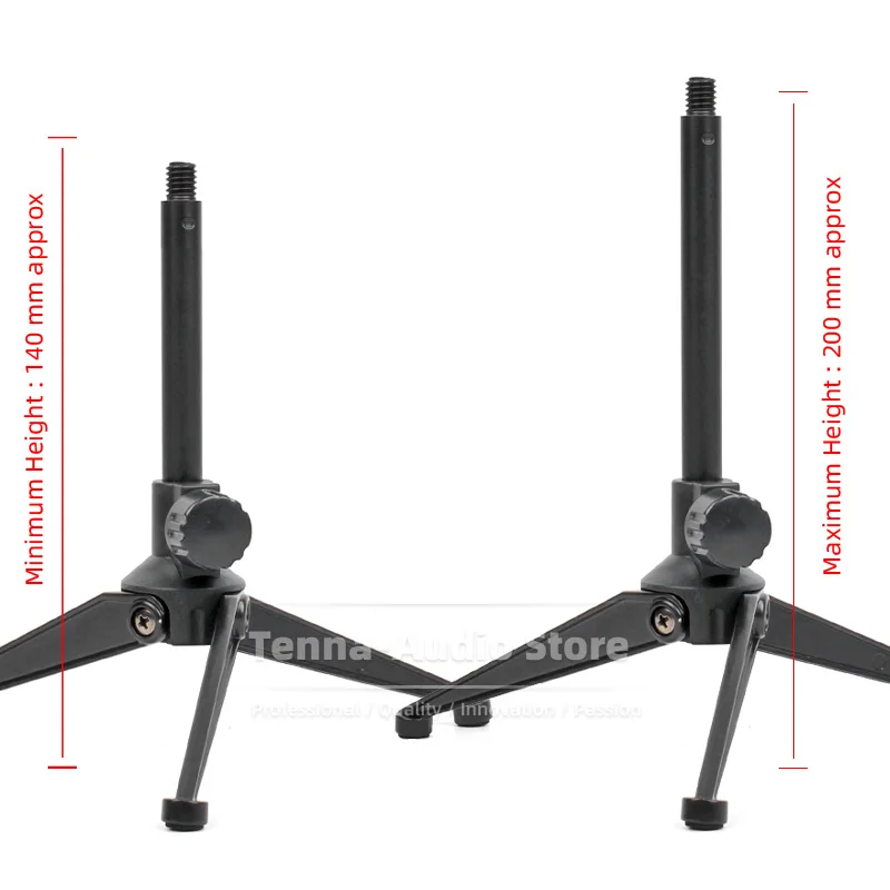 Desk Tripod Metal Microphone Stand For Rode VideoMicro Video Micro Desktop Bracket Mic Tabletop Boom Mount Table Mike Holder