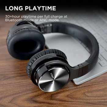 

E7 PRO Active Noise Cancelling Headphones Bluetooth Headphones with Mic Deep Bass Wireless Headphones Over Ear