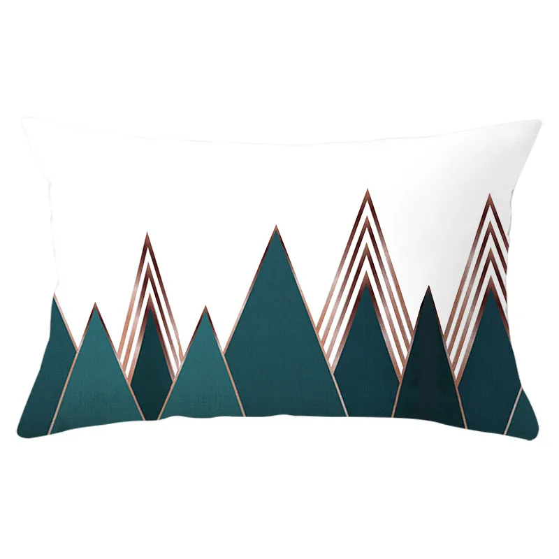 Fuwatacchi прямоугольный чехол для подушки из полиэстера Геометрическая наволочка для дивана декоративная волнистая наволочка 30*50 см