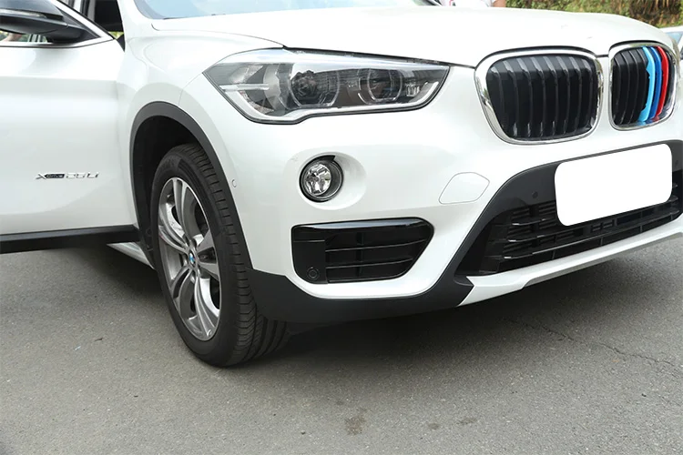 4 стиля ABS передний противотуманный светильник полоски Накладка для BMW X1 F48- автомобильные аксессуары