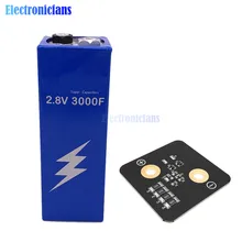 2,8 V 3000F сверх яркий конденсатор низкий ESR высокочастотный супер конденсатор 2.8V3000F для автомобиля 161*56*56 мм с защитной платой