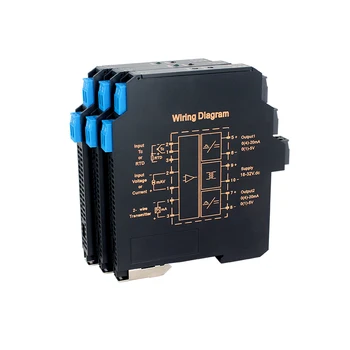 

JIXUN GLN Signal Isolator Strong Anti-interference Galvanic Isolator 1 in 1 out Analog Signal Isolation with DC 24V Power Supply