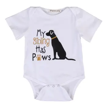 

Fashion Summer Newborn Toddler Baby Boys Girls Dog Print Bodysuit Jumpsuit Outfits Sunsuit 0-18M Clothes