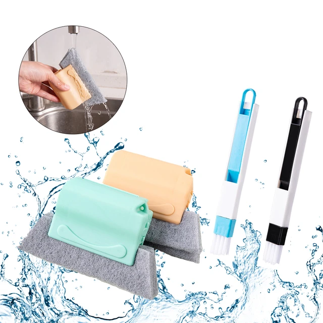 Eyliden Creative Groove Cleaning Cloth Magic Window Cleaning Brush Windows  Slot Cleaner Brush Clean Window Slot Clean Tool - Cleaning Brushes -  AliExpress