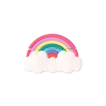

Creative Rainbow Protective Case Silicone Cover Shockproof Shell for Airpods Pro C90F