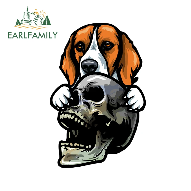 EARLFAMILY 13 см x 8 забавные наклейки с изображением круга Басса черепа на автомобиль