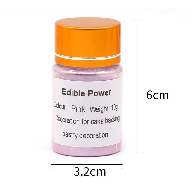 Пищевой ингредиент для украшения тортов 10 г розовый цвет|Краска картин по