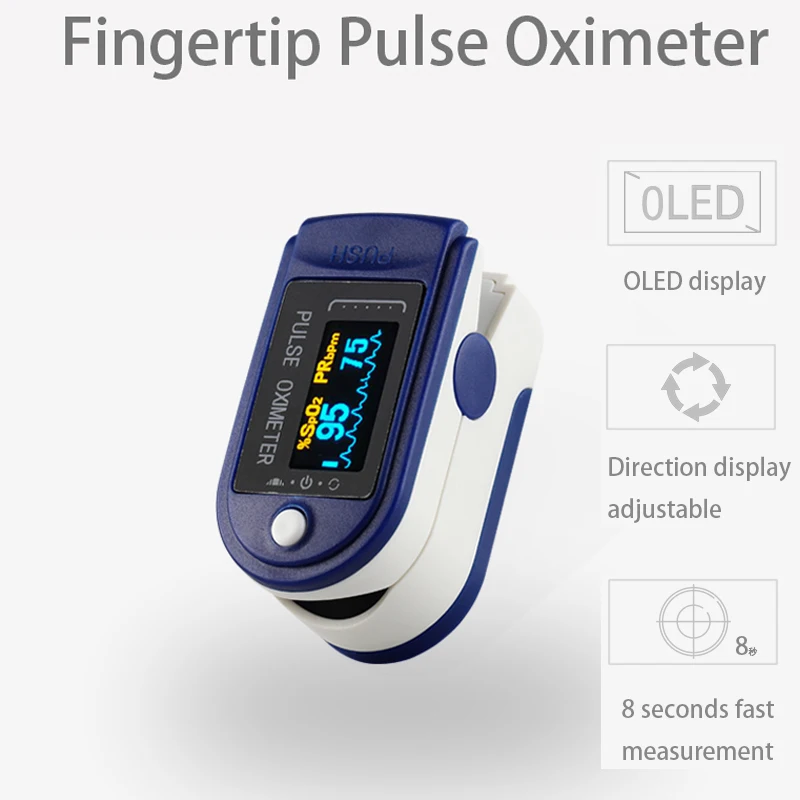 

Dreamburgh Pulse oximeter finger pulse oxymeter Digital Oxygen Meter Clip Type PR sensor OLED display Fingertip Pulse Oximeters
