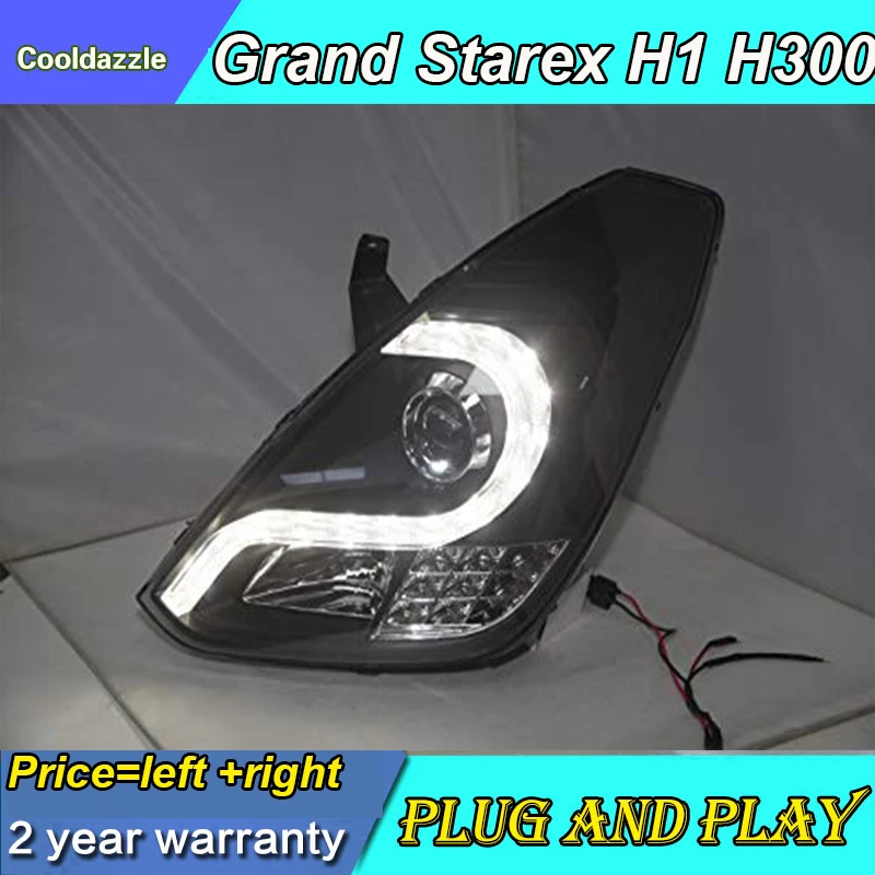 1 пара светодиодный фонарь i800 iMaX grand starex H300 для hyundai H1 передняя фара 2008-2013 с дневным ходовым светом
