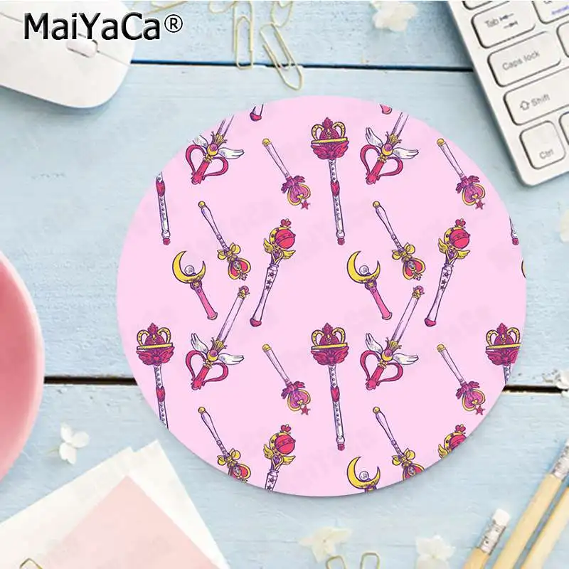 Maiyaca Подарочный коврик для мальчика Сейлор Мун Кот узор натуральный каучук игровой коврик для мыши Настольный коврик игровой коврик для мыши Коврик для ПК ноутбука ноутбук
