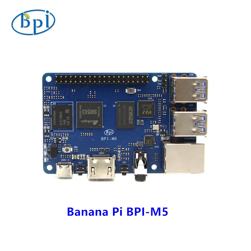 ٳ PI BPI-M5 Amlogic S905X3  ھ ARM Mali G31 4GB LPDDR4 RAM 16GB eMMC ÷ ,    ̱ 