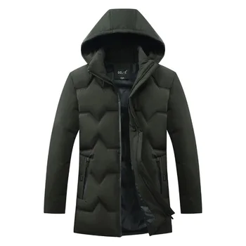 

Long Parkas Winter Jacket Men 2019 New Warm Windproof Casual Outerwear Padded Cotton Jacket Coat Quality Parkas Men