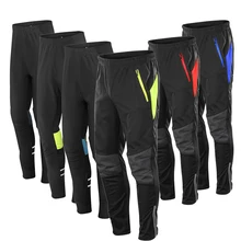 Мужские теплые флисовые спортивные штаны для бега, велоспорта, водонепроницаемые штаны, зимние ветрозащитные дышащие спортивные штаны для мужчин