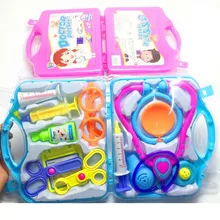 Детский игровой домик, головоломка, Детский Набор доктора, имитация, портативное медицинское оборудование, коробка для хранения, набор, доктор, ролевые игры, игрушки