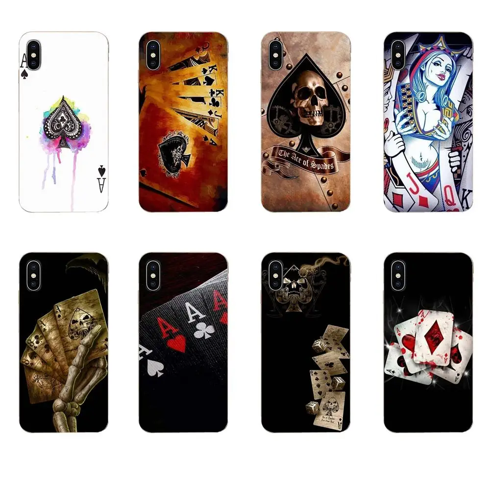 Роскошный крутой чехол для телефона Apple iPhone 11 Pro X XS Max XR 4 4S 5 5C 5S SE 6 6S 7 8 Plus Poker