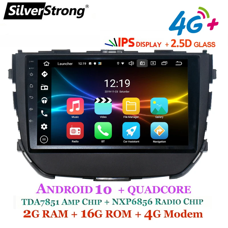 SilverStrong IPS Android10.0 Автомобильный GPS 2DIN для Suzuki Brezza Vitara Maruti аудио головное устройство
