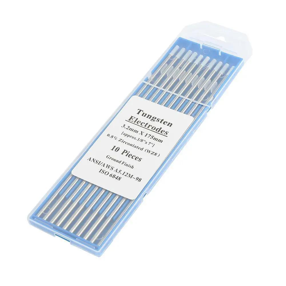 10pcs WT20 Zirconiated Thorium Tungsten Electrodes CNC TIG Welders Torch Parts