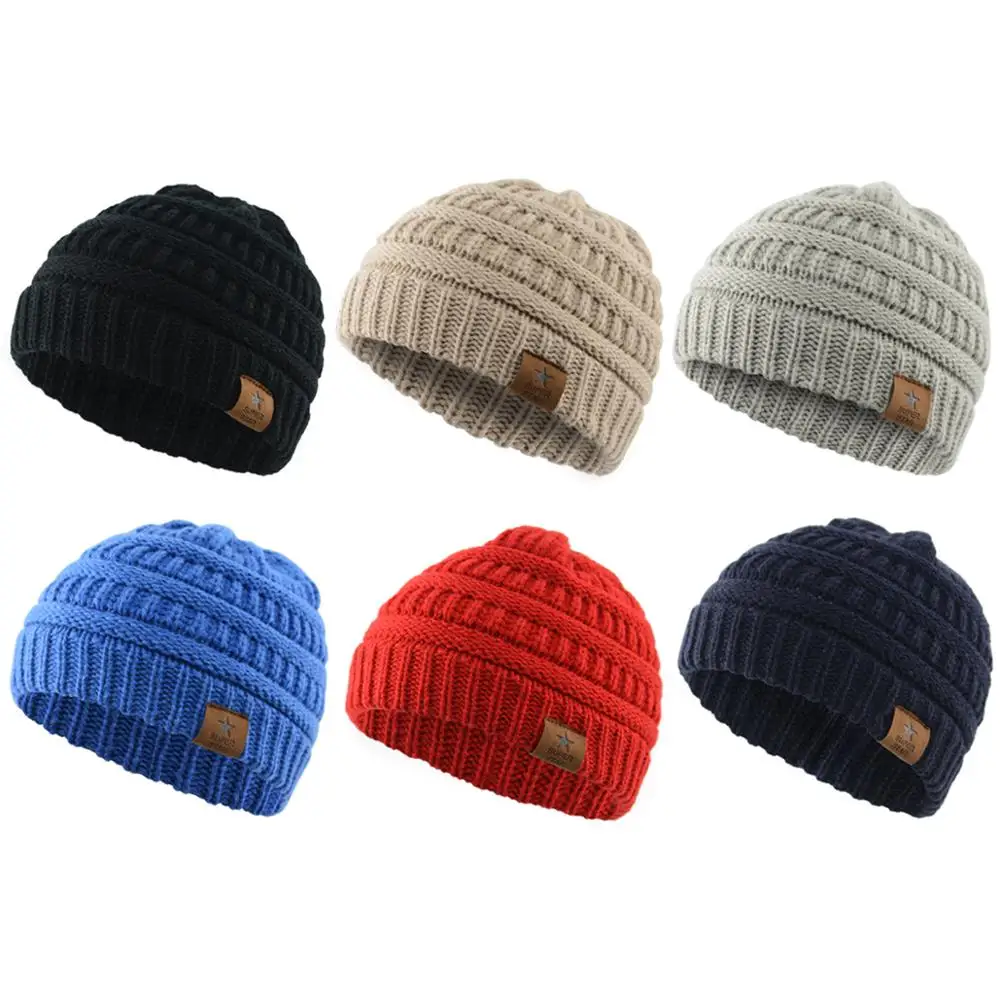 

Knitted Kids Beanie Cap Infant Baby Boy Girl Hat Warm Children Baby Autumn Winter Girls Hat For Kids Toddler Muts Bonnet Enfant