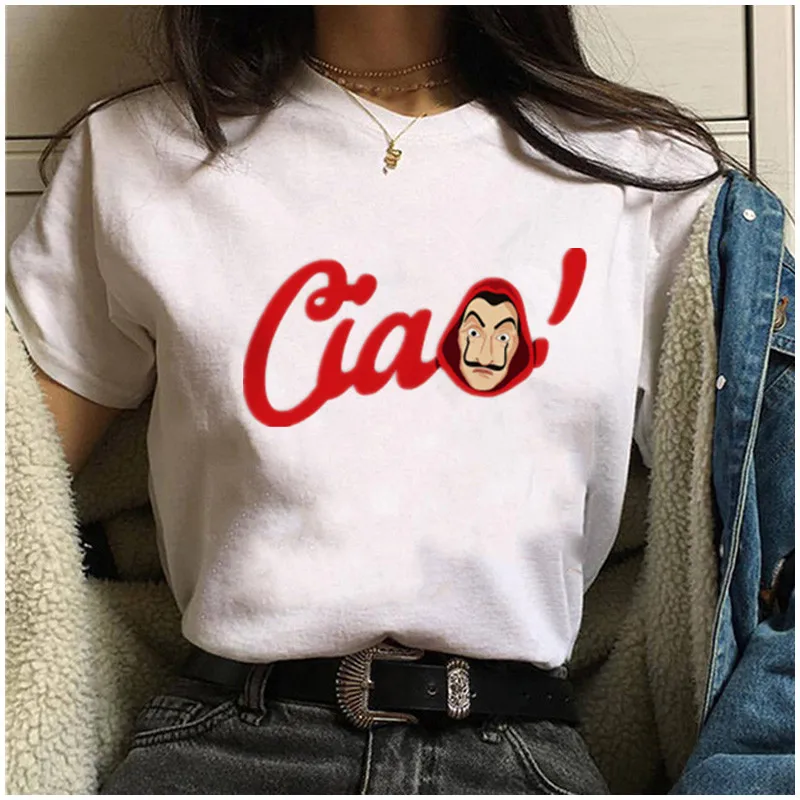 2020 New Women's T-shirt Vogue Princess Print T-shirt Fashion 90s Harajuku Female T-shirts ulzzang Girl Casual Top Woman Tee