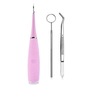 

Electric Sonic Scaler Teeth Whitening Home Use Tooth Stain Remover Tartar Teeth Scaling Usb Charging High Frequency Vibra