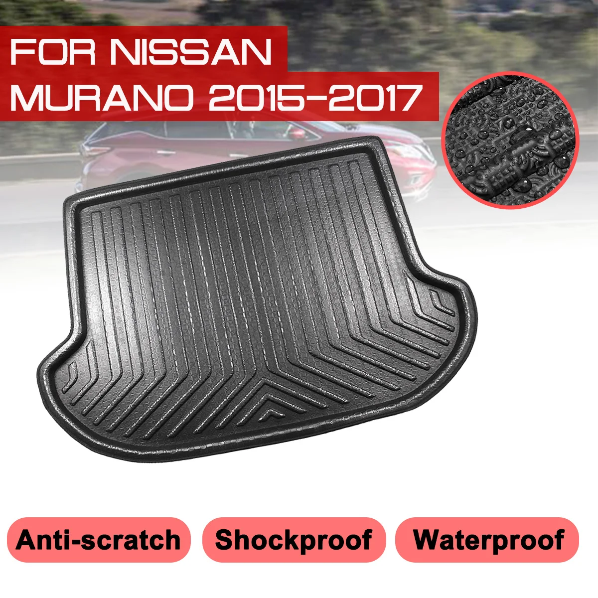 For Nissan Murano 2015 2016 2017 Car Floor Mat Carpet Rear Trunk Anti
