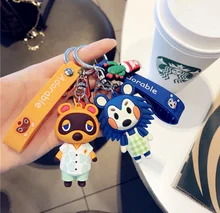 どうぶつの森息子人形の車の韓国メンズ · レディースの恋人キーチェーンペンダント小さなかわいいキーリングアクセサリーギフトスイッチ(China)