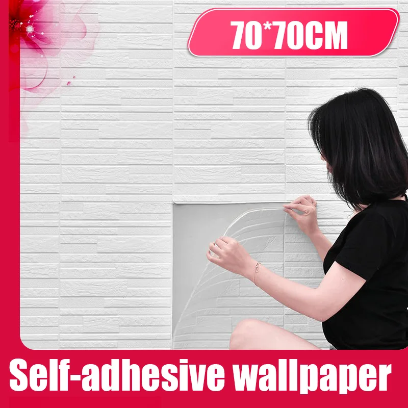 Wall sticker wallpaper self-adhesive living room bedroom decoration rock brick TV background wall 3d stereo wallpaper custom wallpaper nordic abstract ink city architecture tv background wall living room bedroom decoration 3d wallpaper