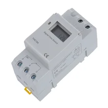 Din-рейку реле времени цифровой ЖК-дисплей мощность Программируемый таймер DC 12 В 16A