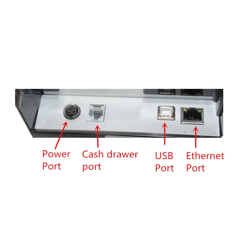 80 мм Термальный чековый принтер для куриных чеков с usb-портом и сетевым портом и портом для кассового ящика и автоматическим резаком