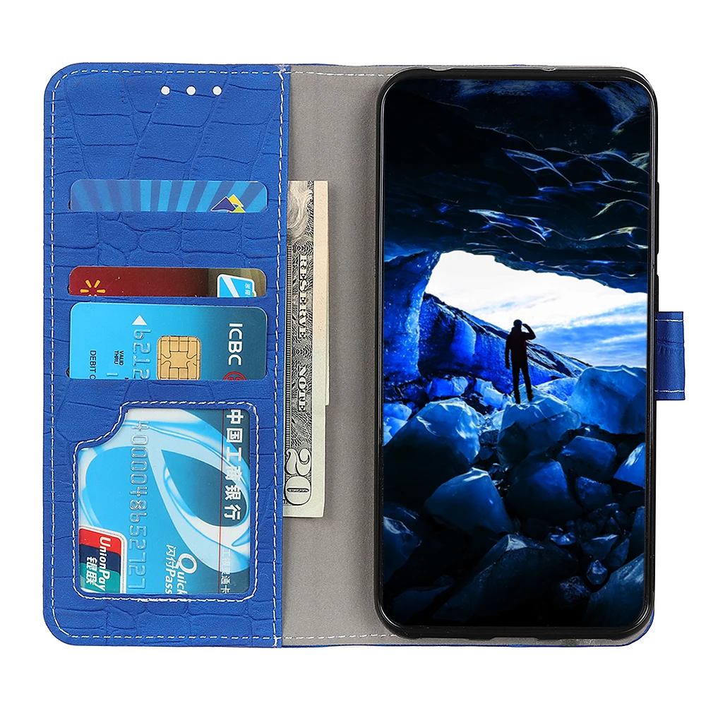 Чехол для Xiaomi Mi A3 CC9e из искусственной кожи с узором аллигатора, откидной стенд с защитой от царапин, ударопрочный кошелек, чехол с отделениями для карт, Fundas