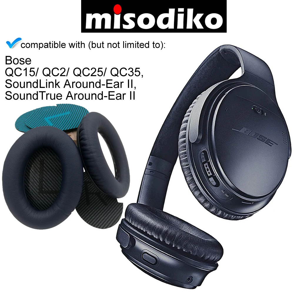 Misodiko сменные амбушюры наборы подушек для Bose quietkomento QC35 QC25 QC2 QC15, SoundTrue, AE2 AE2i AE2w вкладыши для наушников