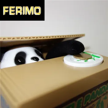 

Moneybox Plastic Coin Bank Piggy Panda Money Box Itazura Coin Bank Panda Hucha Alcancia Roba Monedas Panda Mischief Saving Box