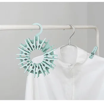 

Plastic Clothespin Clip Quilt Clothes Drying Windproof Powerful Clips Socks Clothes Storage Rack Large Windproof Clip 24Pcs/Set