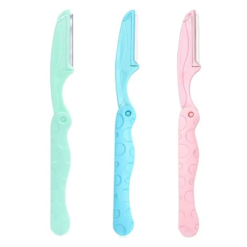 

1Pcs Portable Eyebrow Trimmer Hair Remover Set Women Face Razor Eyebrow Trimmers Blades Shaver For Makeup Cosmetic Kit