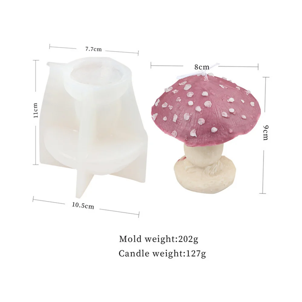 Mushroom Silicone Mold Set 3D Candle Molds Epoxy Resin Casting Mould 3D Mushroom  Molds Silicone Shapes For Chocolate Candy - AliExpress
