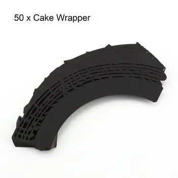 

50pcs Laser Cut Cupcake Wrappers Music Notes Muffin Case Cake Paper Cup Liner Wedding Birthday Party Liners Decoration