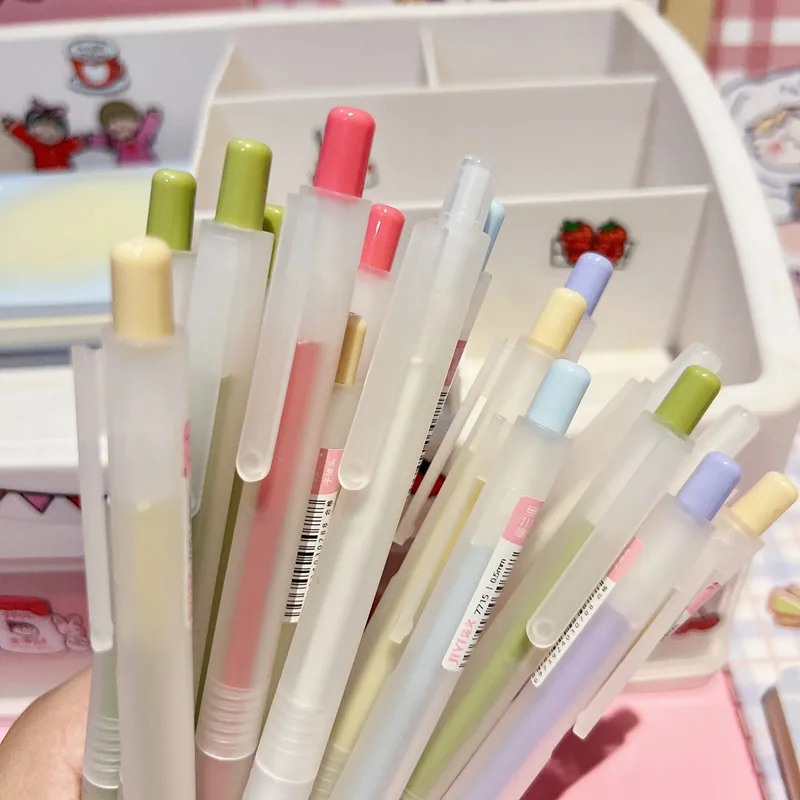 40pcs Japanese Pens Simple Gel Pens For School Supplies Kawaii