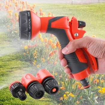 

4 Pcs Garden Water Spray Lawn Watering Sprinkler Car Wash Ajustable Hose Nozzles 11UA