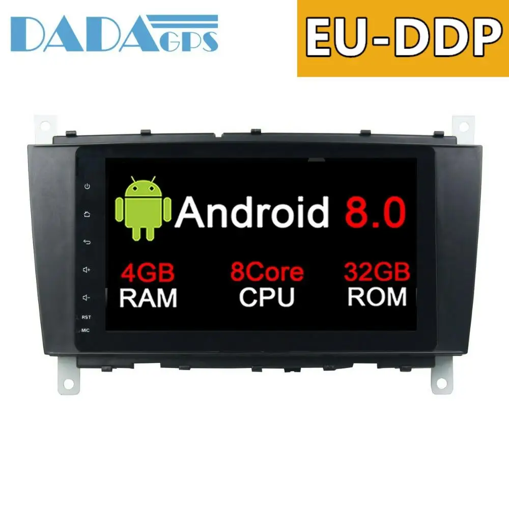 Автомагнитола 2DIN Android 8 0 7 1 DVD-плеер GPS для Mercedes Benz C-Class W203 CLC G Class 2004-2007 блок