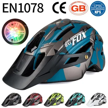 BATFOX casco de bicicleta casco moldeado integralmente mtb cascos casco batfox mtb casque velo cascos ciclismo equipo de seguridad