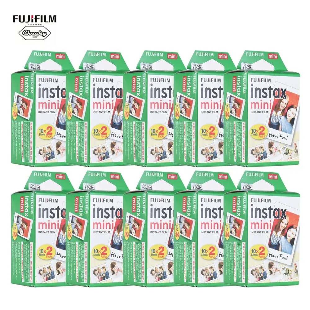 10 200 Fuji Fujifilm Instax Mini 11 9 8 7s 70 90 фотобумага с белым краем 3 дюйма для мгновенной камеры