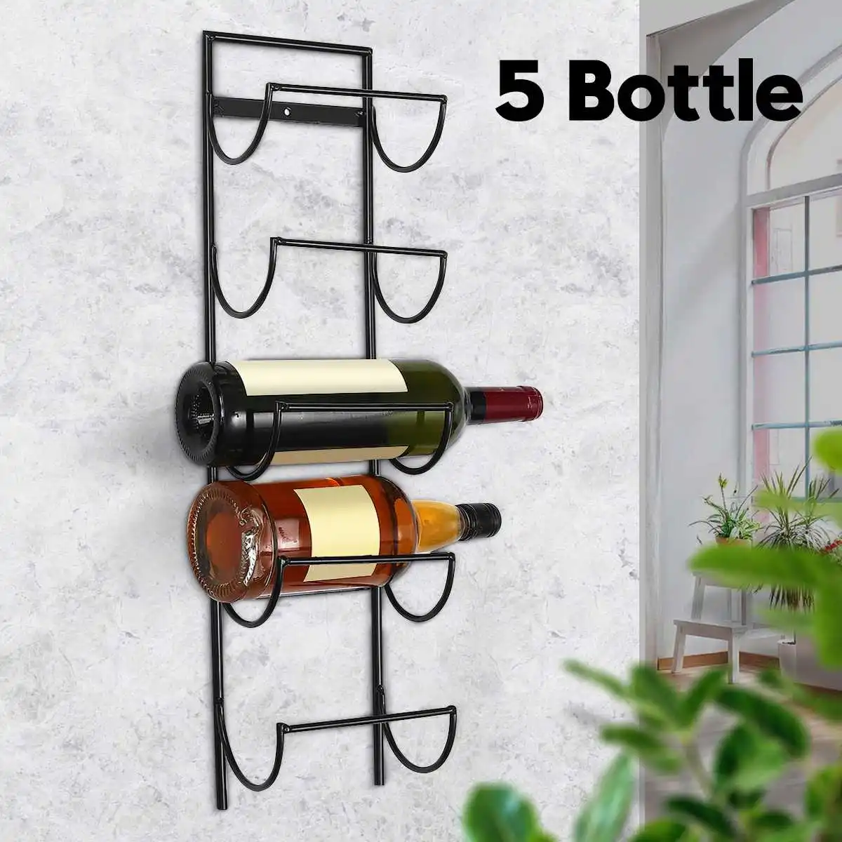 Wrought iron wall mounted wine rack cheap