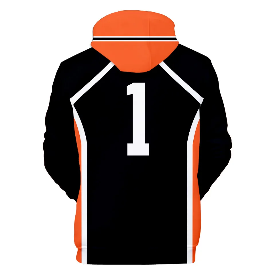 Anime Haikyuu 2T-16T Children Hoodie Sweatshirt Boys Girls Cosplay Costume Karasuno High School Volleyball Club Sportswear children's hype hoodie