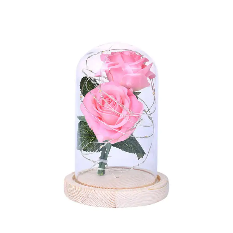 

Led Rose Battery Powered Flower String Light Desk Lamp Romantic Valentine'S Day Birthday Gift Decoration