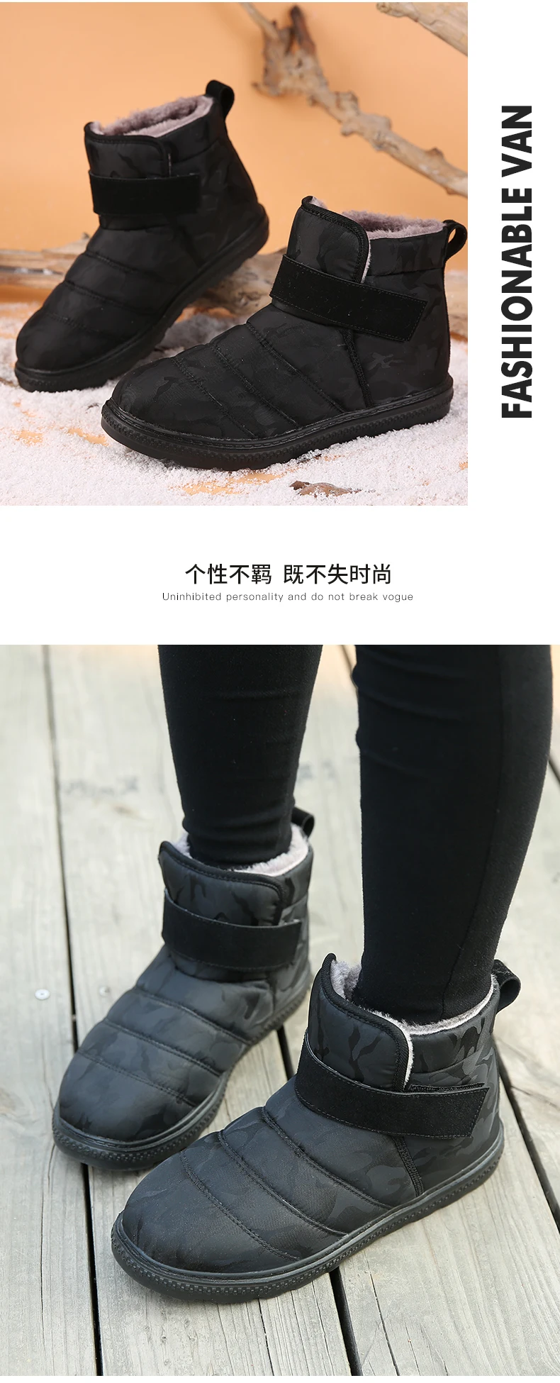 AODLEE Winter Men Shoes Boots Plush Fur Warm Ankle Boots for Men Footwear Waterproof Snow Boots Men Winter Shoes Botas Hombre
